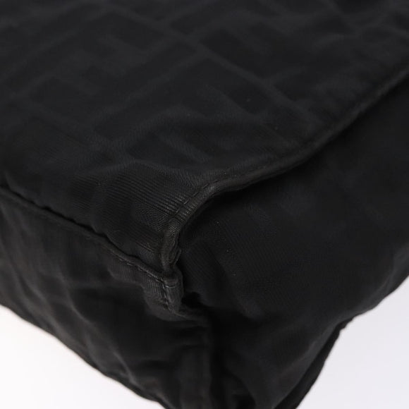 FENDI Zucca Canvas Tote Bag Black Auth 136997