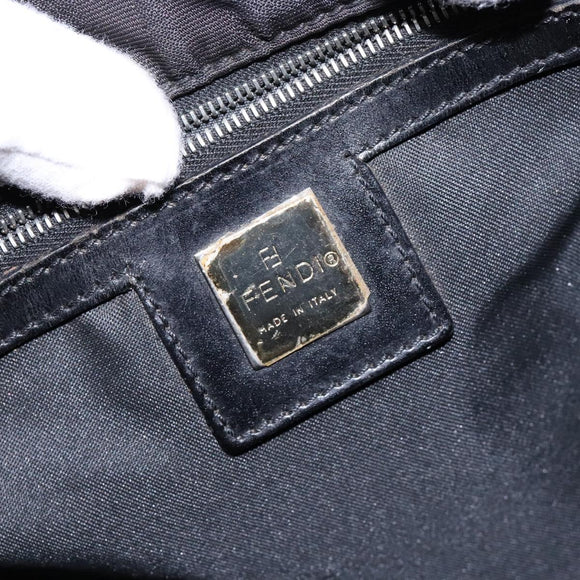 FENDI Zucca Canvas Tote Bag Black Auth 136997