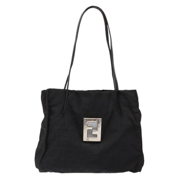 FENDI Zucca Canvas Tote Bag Black Auth 136997 - 0