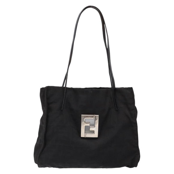 FENDI Zucca Canvas Tote Bag Black Auth 136997