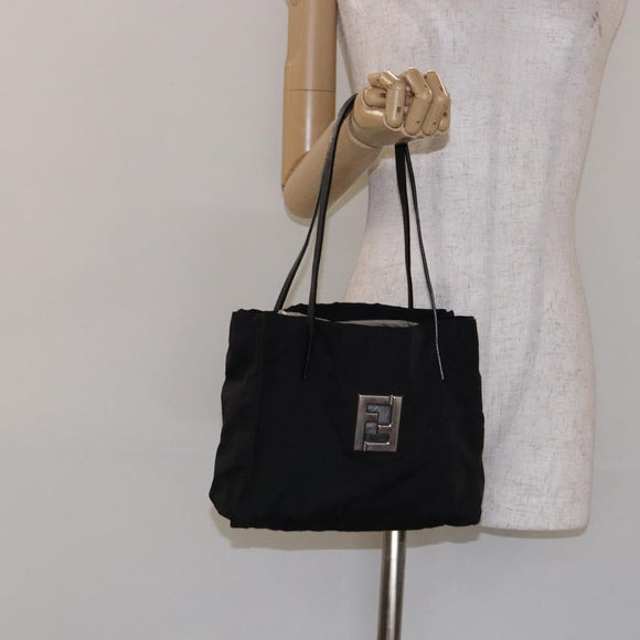FENDI Zucca Canvas Tote Bag Black Auth 136997