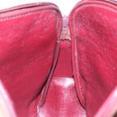 Christian Dior Trotter Canvas Shoulder Bag Red Gold Auth 136998-18