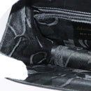 Salvatore Ferragamo Gancini Shoulder Bag Leather Black Gold Auth 137001-19