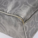 Salvatore Ferragamo Gancini Tote Bag Leather Silver Auth 137002-14