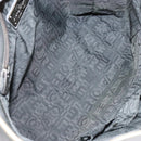 Salvatore Ferragamo Gancini Tote Bag Leather Silver Auth 137002-10