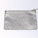 Salvatore Ferragamo Gancini Tote Bag Leather Silver Auth 137002-23