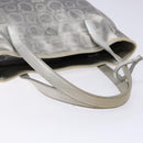 Salvatore Ferragamo Gancini Tote Bag Leather Silver Auth 137002-7