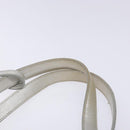 Salvatore Ferragamo Gancini Tote Bag Leather Silver Auth 137002-8