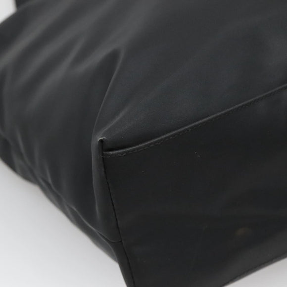 Salvatore Ferragamo Gancini Tote Bag Nylon Black Auth 137003