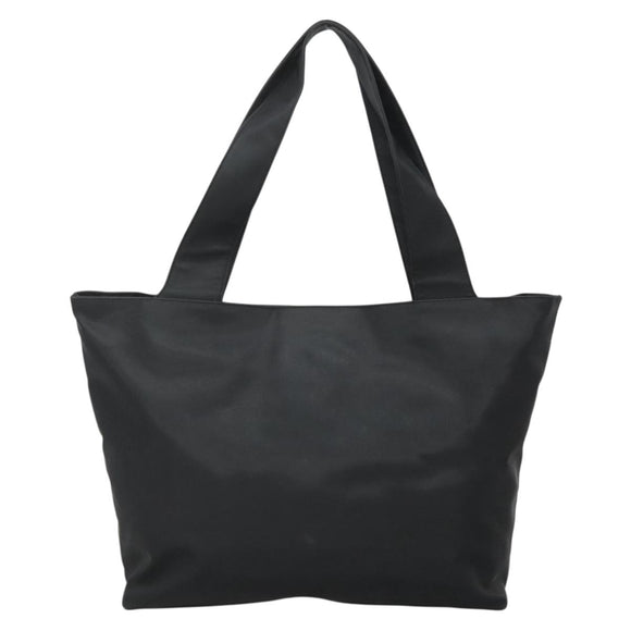 Salvatore Ferragamo Gancini Tote Bag Nylon Black Auth 137003