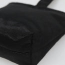 CELINE Pouch Nylon Black Gold Auth 137004-12