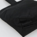 CELINE Pouch Nylon Black Gold Auth 137004-13