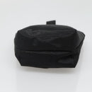 CELINE Pouch Nylon Black Gold Auth 137004-9