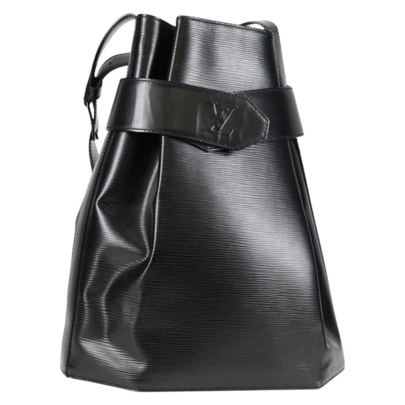 LOUIS VUITTON Epi Sac Depaule GM Shoulder Bag Black M80155 LV Auth 137007