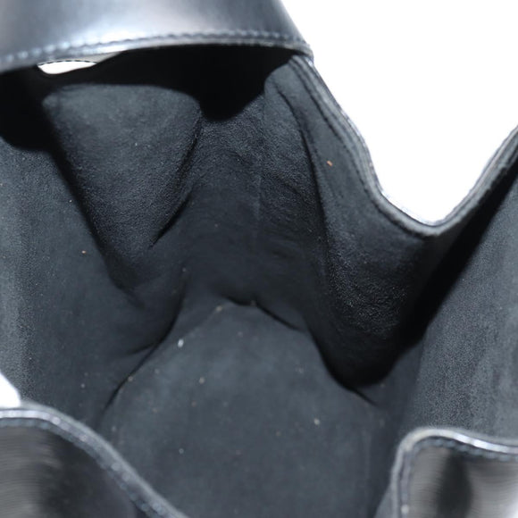 LOUIS VUITTON Epi Sac Depaule GM Shoulder Bag Black M80155 LV Auth 137007