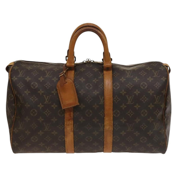 LOUIS VUITTON Monogram Keepall 45 Boston Bag M41428 LV Auth 137013