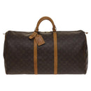 LOUIS VUITTON Monogram Keepall 60 Boston Bag M41422 LV Auth 137014-2
