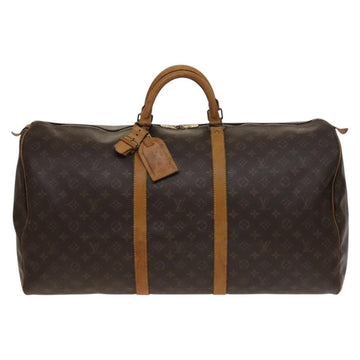 LOUIS VUITTON Monogram Keepall 60 Boston Bag M41422 LV Auth 137014 - 0