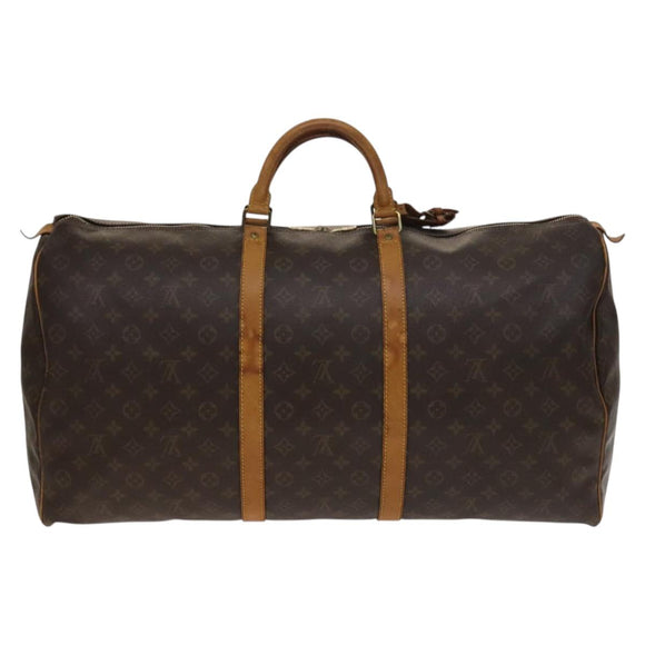LOUIS VUITTON Monogram Keepall 60 Boston Bag M41422 LV Auth 137014
