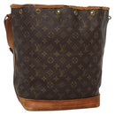 LOUIS VUITTON Monogram Noe Shoulder Bag M42224 LV Auth 137021-1