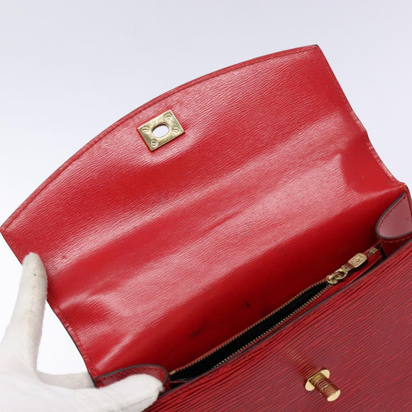 LOUIS VUITTON Epi Malesherbes Hand Bag Red M52377 LV Auth 137028