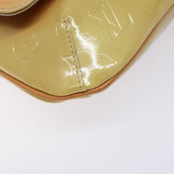 LOUIS VUITTON Monogram Vernis Thompson Street Bag Beige M91301 LV Auth 137030