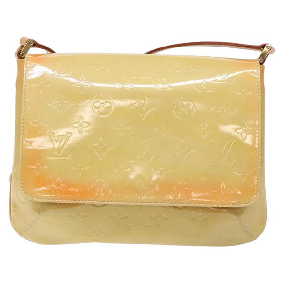 LOUIS VUITTON Monogram Vernis Thompson Street Bag Beige M91301 LV Auth 137030