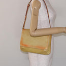 LOUIS VUITTON Monogram Vernis Thompson Street Bag Beige M91301 LV Auth 137030-23
