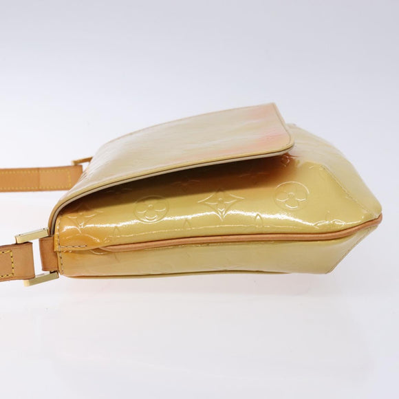 LOUIS VUITTON Monogram Vernis Thompson Street Bag Beige M91301 LV Auth 137030