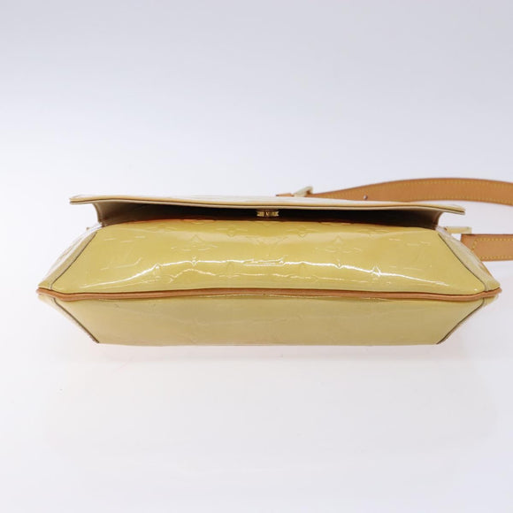 LOUIS VUITTON Monogram Vernis Thompson Street Bag Beige M91301 LV Auth 137030