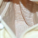 PRADA Chain Shoulder Bag Nylon Ivory Silver Auth 137031-20