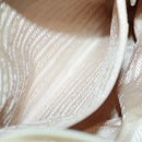 PRADA Chain Shoulder Bag Nylon Ivory Silver Auth 137031-22