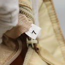 PRADA Chain Shoulder Bag Nylon Ivory Silver Auth 137031-12