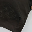 GUCCI GG Canvas Shoulder Bag Nylon Black Silver 314529 Auth 137032-14