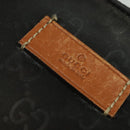 GUCCI GG Canvas Shoulder Bag Nylon Black Silver 314529 Auth 137032-17