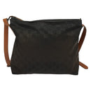 GUCCI GG Canvas Shoulder Bag Nylon Black Silver 314529 Auth 137032-2