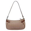 Salvatore Ferragamo Gancini Shoulder Bag Leather Gold Purple gray Auth 137035-2