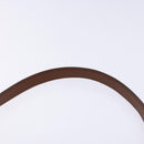 Salvatore Ferragamo Gancini Shoulder Bag Leather Gold Purple gray Auth 137035-14