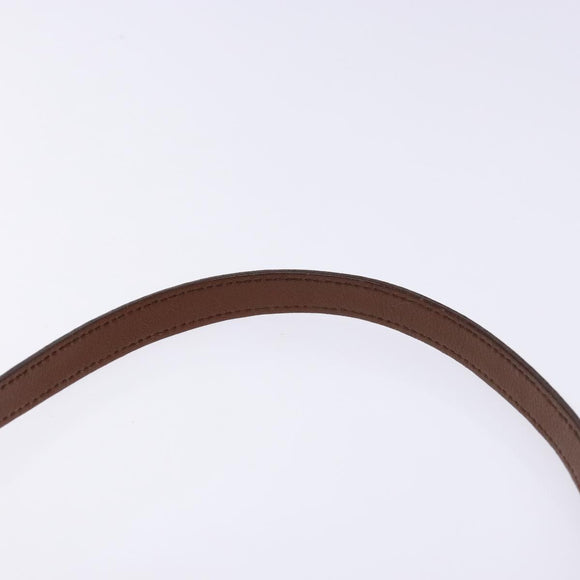 Salvatore Ferragamo Gancini Shoulder Bag Leather Gold Purple gray Auth 137035