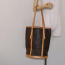 LOUIS VUITTON Monogram Bucket GM Shoulder Bag M42236 LV Auth 137051-23
