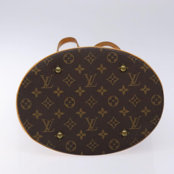 LOUIS VUITTON Monogram Bucket GM Shoulder Bag M42236 LV Auth 137051
