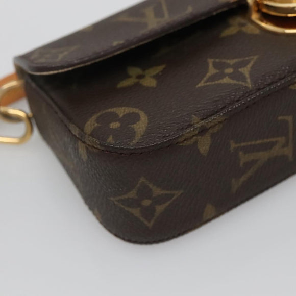 LOUIS VUITTON Monogram Pochette lagoon Glasses Case M60008 LV Auth 137059