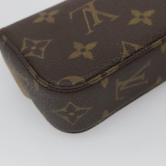 LOUIS VUITTON Monogram Pochette lagoon Glasses Case M60008 LV Auth 137059