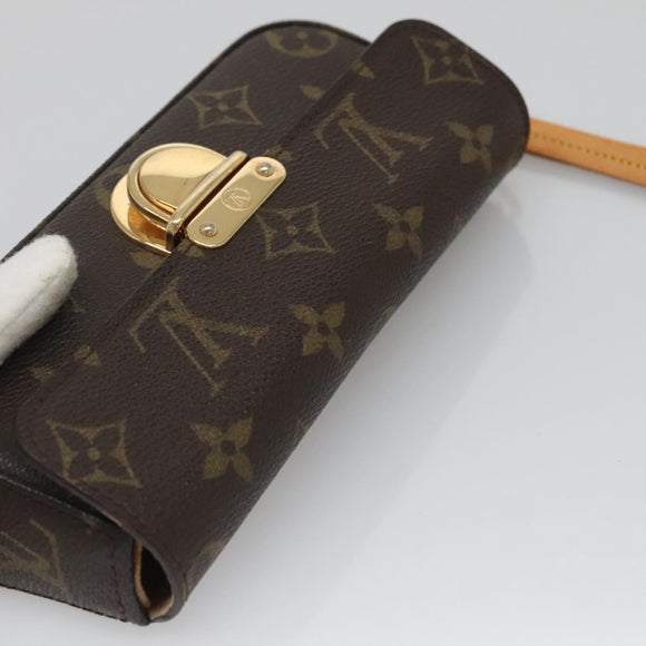 LOUIS VUITTON Monogram Pochette lagoon Glasses Case M60008 LV Auth 137059