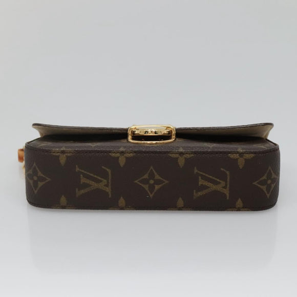 LOUIS VUITTON Monogram Pochette lagoon Glasses Case M60008 LV Auth 137059
