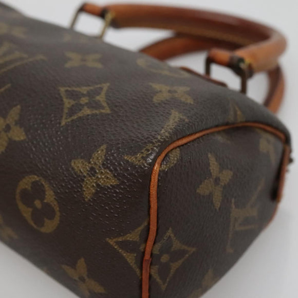 LOUIS VUITTON Monogram Mini Speedy Hand Bag M41534 LV Auth 137066