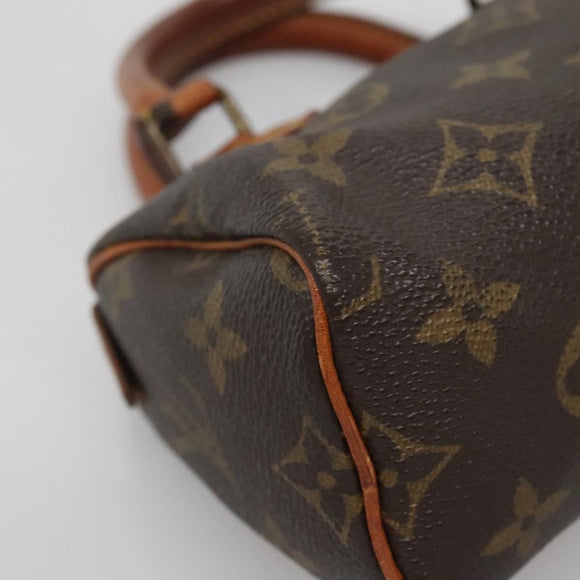 LOUIS VUITTON Monogram Mini Speedy Hand Bag M41534 LV Auth 137066