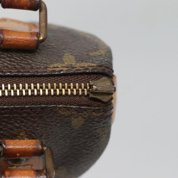 LOUIS VUITTON Monogram Mini Speedy Hand Bag M41534 LV Auth 137066