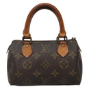 LOUIS VUITTON Monogram Mini Speedy Hand Bag M41534 LV Auth 137066-13