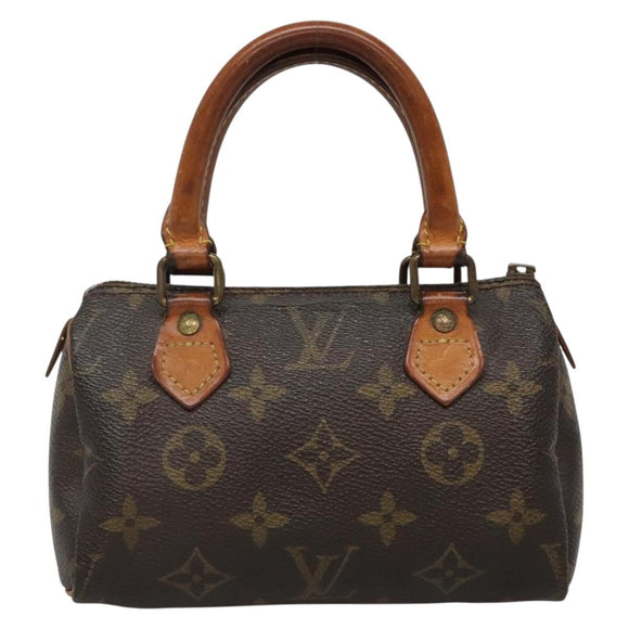 LOUIS VUITTON Monogram Mini Speedy Hand Bag M41534 LV Auth 137066